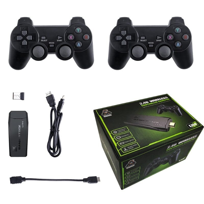 Game Stick com 10mil Jogo Retrô 4K com 2 Controles