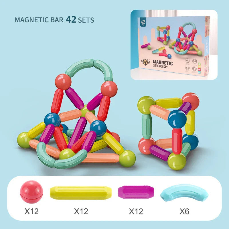 Blocos Magnéticos de Construção Montessori - Blocks Toy™