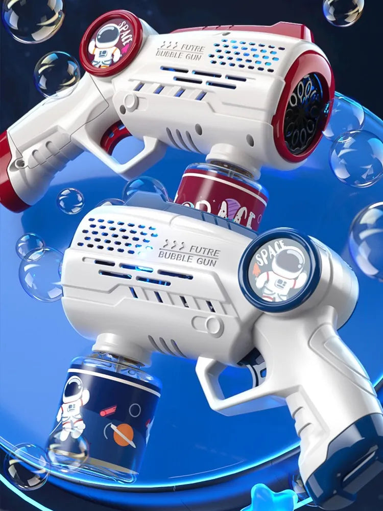 Pistola Astronauta de Bolhas Automática + Brinde Exclusivo