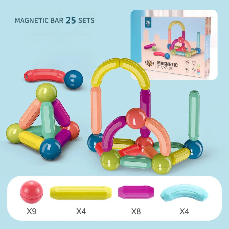 Blocos Magnéticos de Construção Montessori - Blocks Toy™